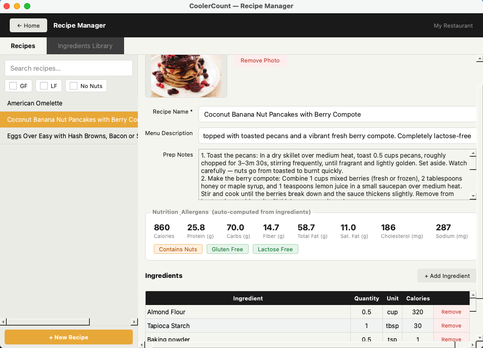 Recipe Manager