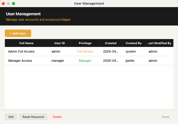 User Management